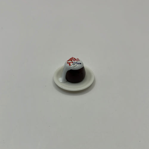 ZR186 - Christmas pudding with brandy cream