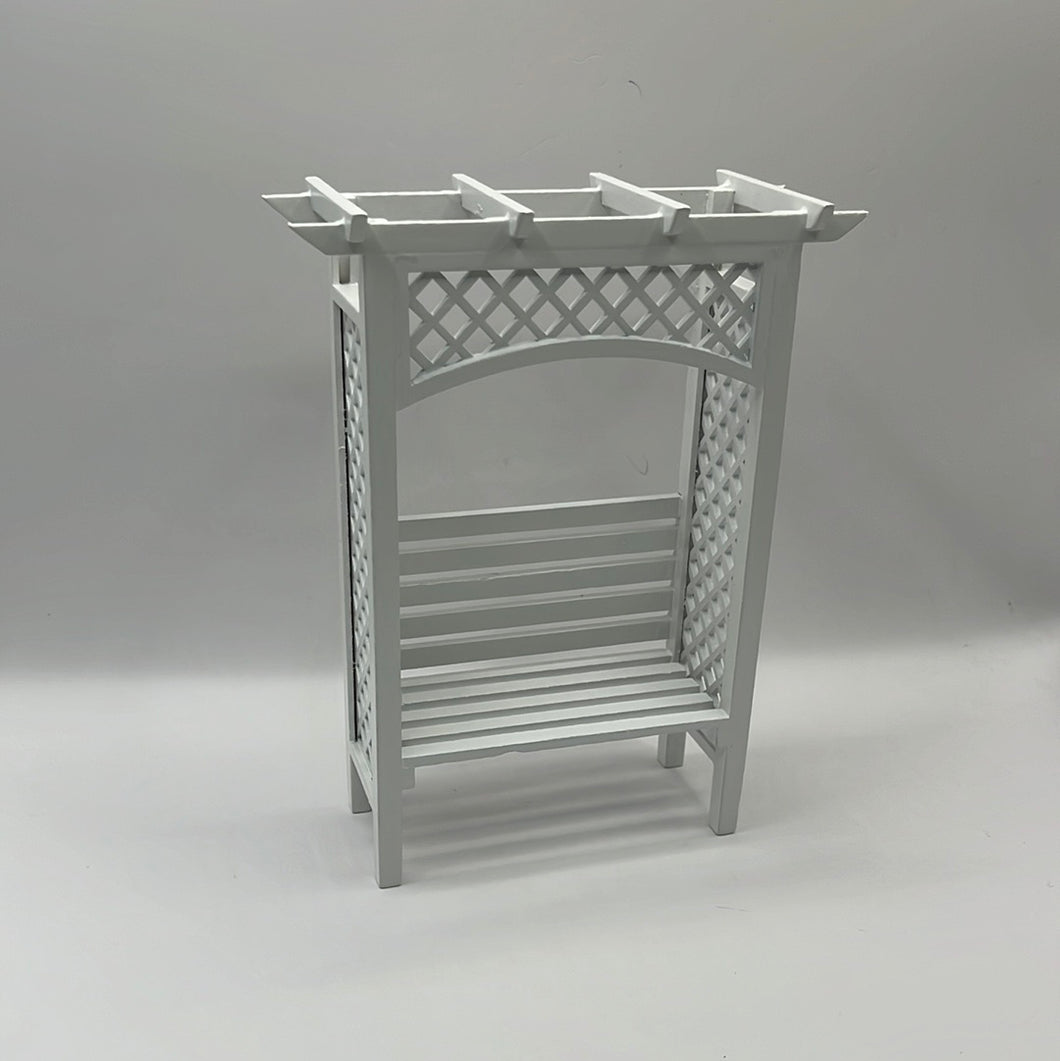 DF1145 - White arbour bench