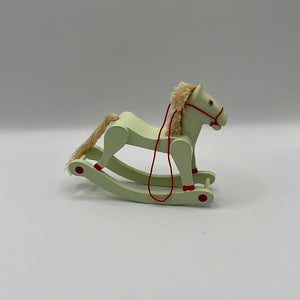 NUR039a - Green rocking horse