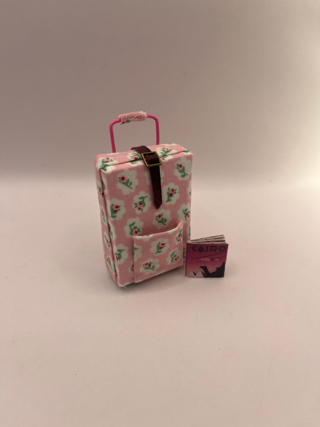 YD125 - Pull along upright suitcase with travel book