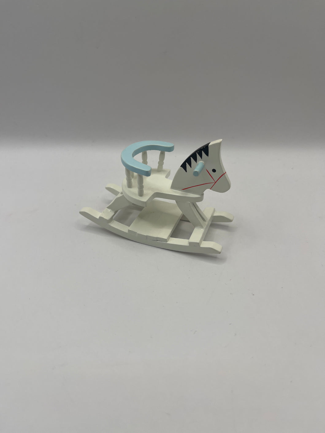 NUR003 - Blue and white rocking horse