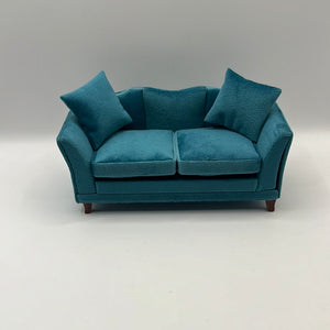 LOU118 - Modern teal sofa