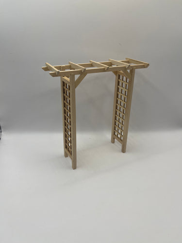 BEF143 - Bare wood garden arbour arch