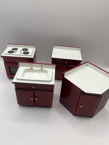 KIT016 - Mahogany corner kitchen