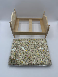 BEF068 - Bare wood double bed