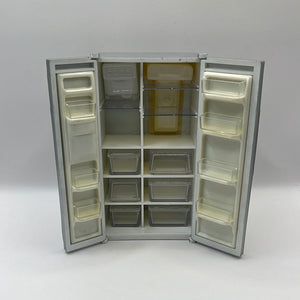 DF1006 - American deluxe silver fridge freezer