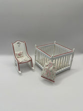 Load image into Gallery viewer, YD052 - Nursing chair and playpen with matching nappy sack