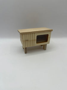 BEF142 - Bare wood rabbit hutch