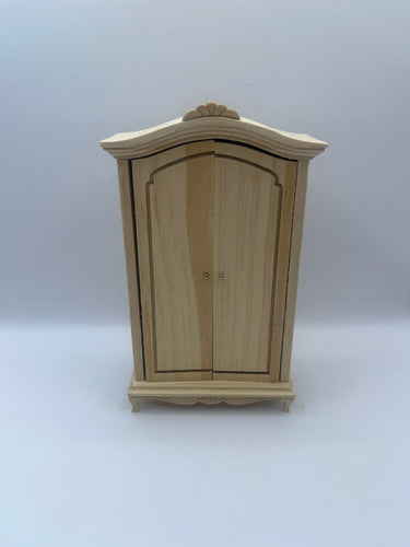 BEF220 - Bare wood French style double wardrobe