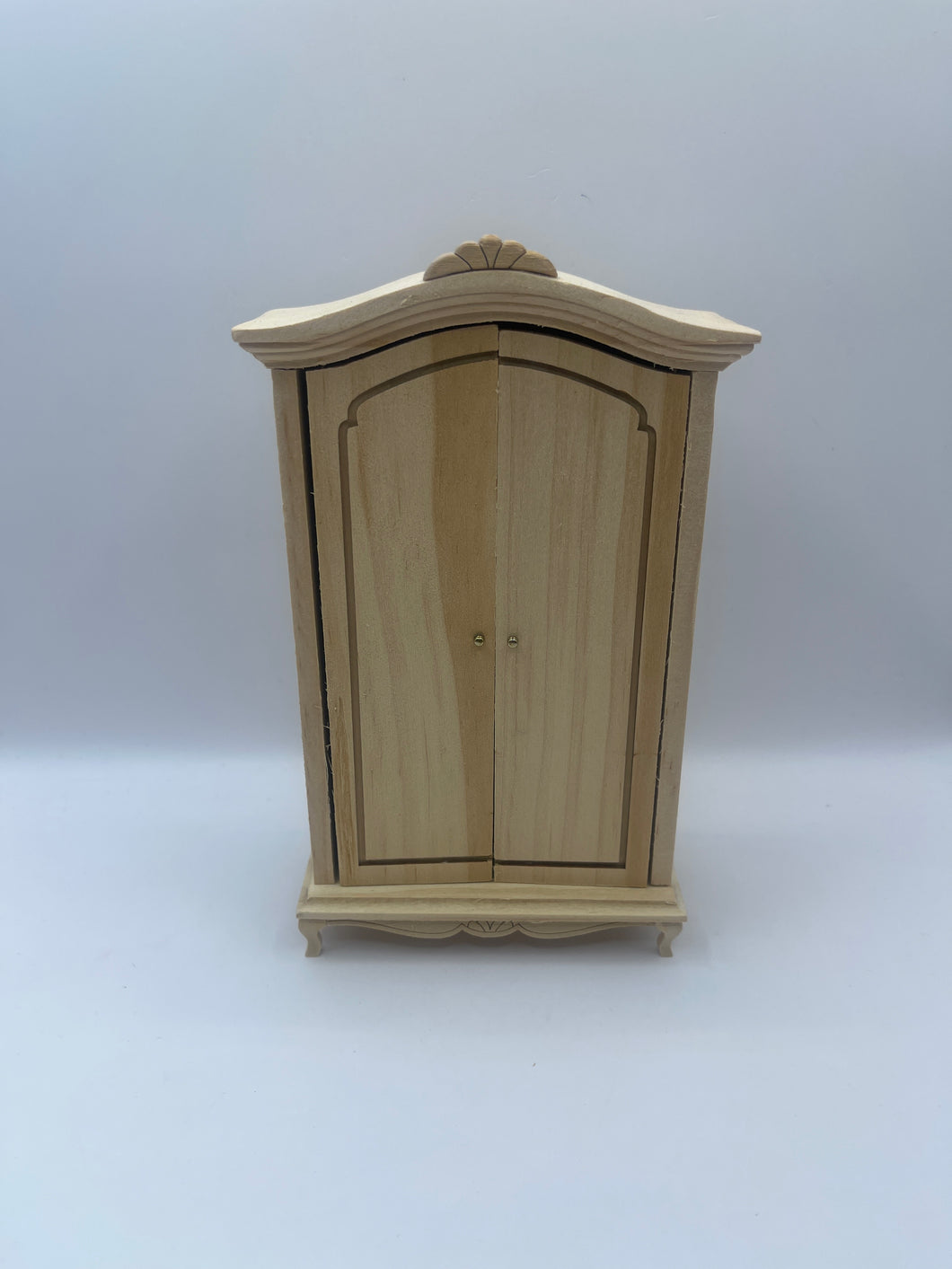 BEF220 - Bare wood French style double wardrobe