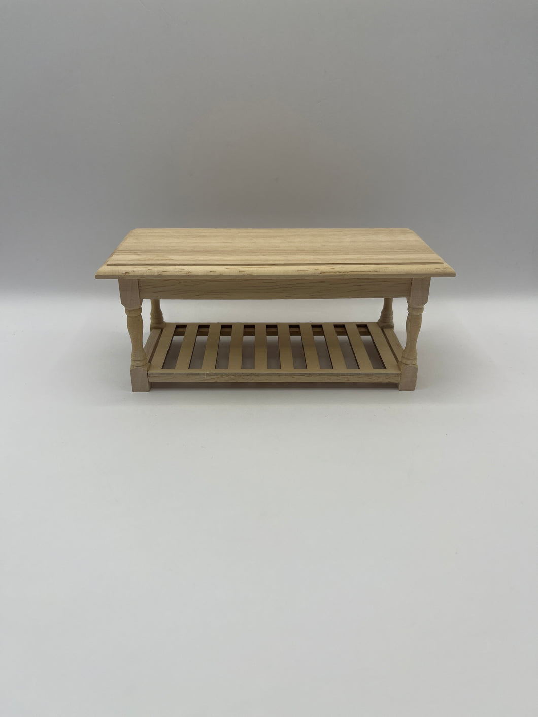 BEF071 - Bare wood kitchen prep table