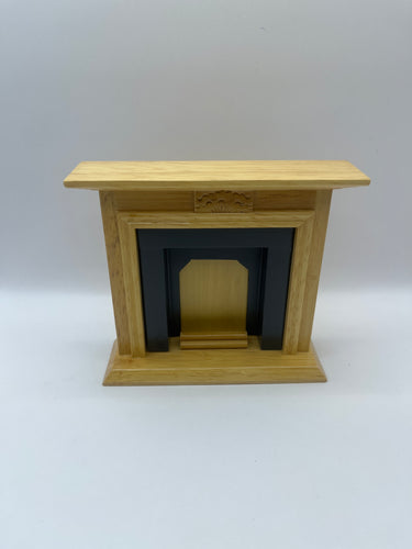 DEC024 - Large pine fireplace