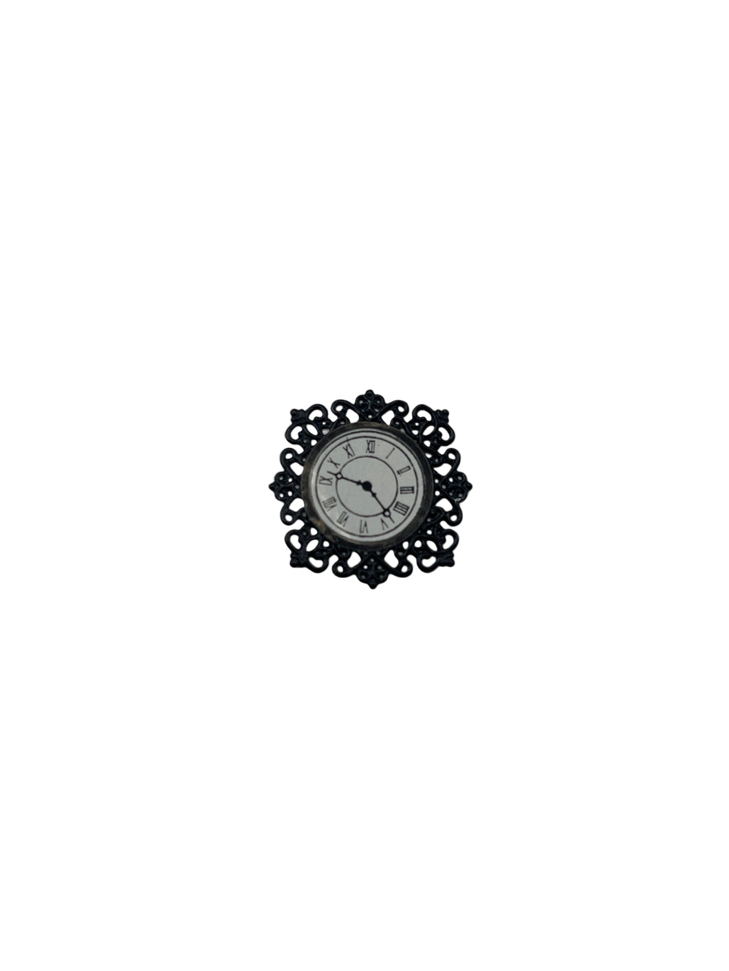 Black fancy wall clock