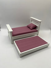 Load image into Gallery viewer, AB126 - White single bed with pull out guest bed