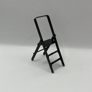 OUT031 - Black metal step ladder