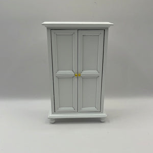 AB002 - White double wardrobe