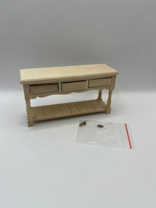 BEF001 - Bare wood serving table