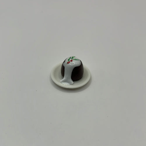 ZR182 - Christmas pudding with brandy cream