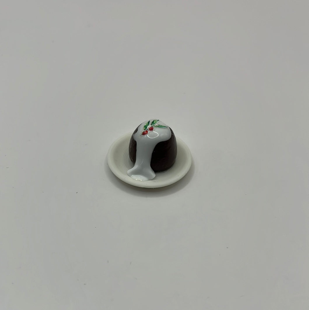 ZR182 - Christmas pudding with brandy cream