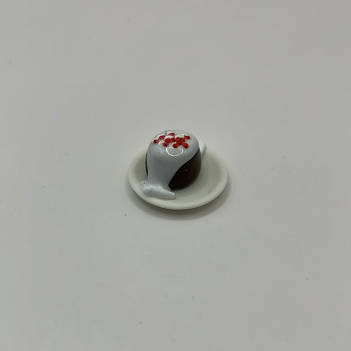ZR181 - Christmas pudding with brandy cream