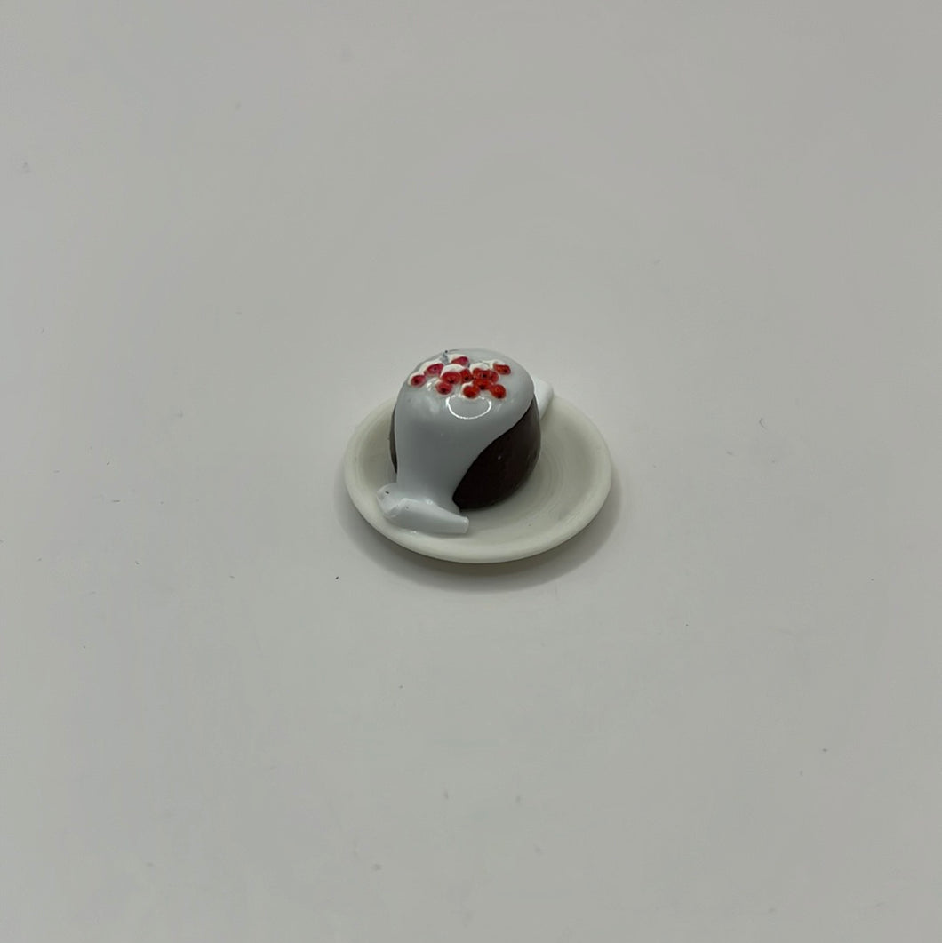 ZR181 - Christmas pudding with brandy cream