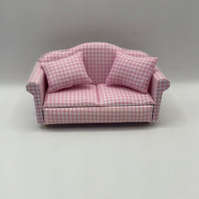 Load image into Gallery viewer, DF1162 - Pink checked sofa