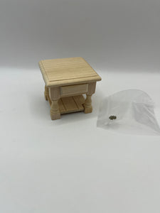 BEF039 - Bare wood bedside table