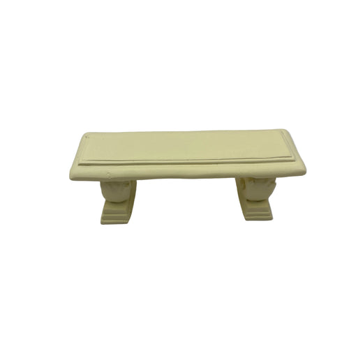 Stone effect garden bench