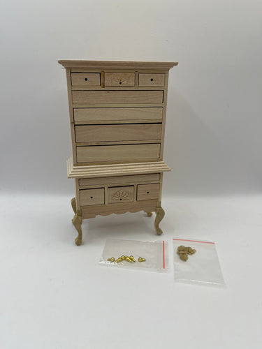 DEC027 - Bare wood fancy cabinet