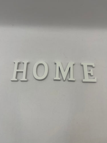 3951 - White HOME letters