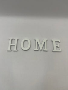 3951 - White HOME letters