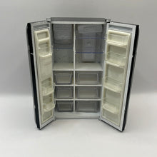Load image into Gallery viewer, DF1007 - American deluxe black fridge freezer