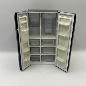 DF1007 - American deluxe black fridge freezer