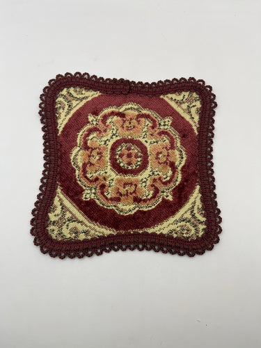 DEC088 - Burgundy shaped rug