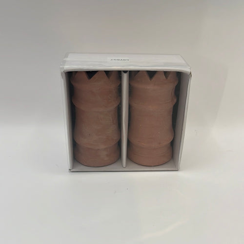 ACC002 - Pair of large crown terracotta chimney pots