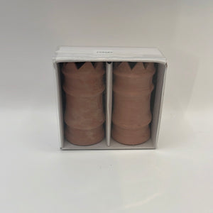 ACC002 - Pair of large crown terracotta chimney pots