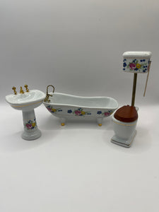 BA014 - Floral bathroom suite