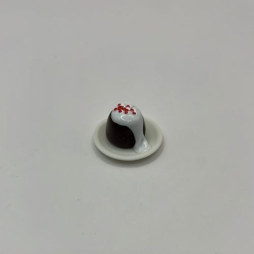 ZR183 - Christmas pudding with brandy cream