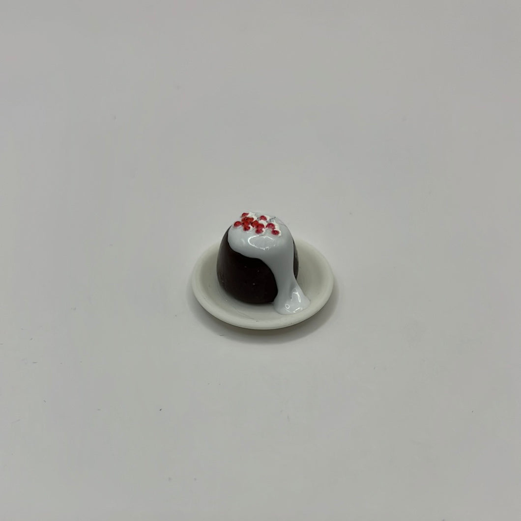 ZR183 - Christmas pudding with brandy cream
