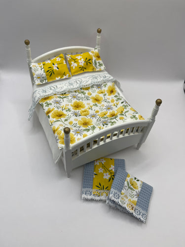 YD011 - Lemon double bedding set with matching towels