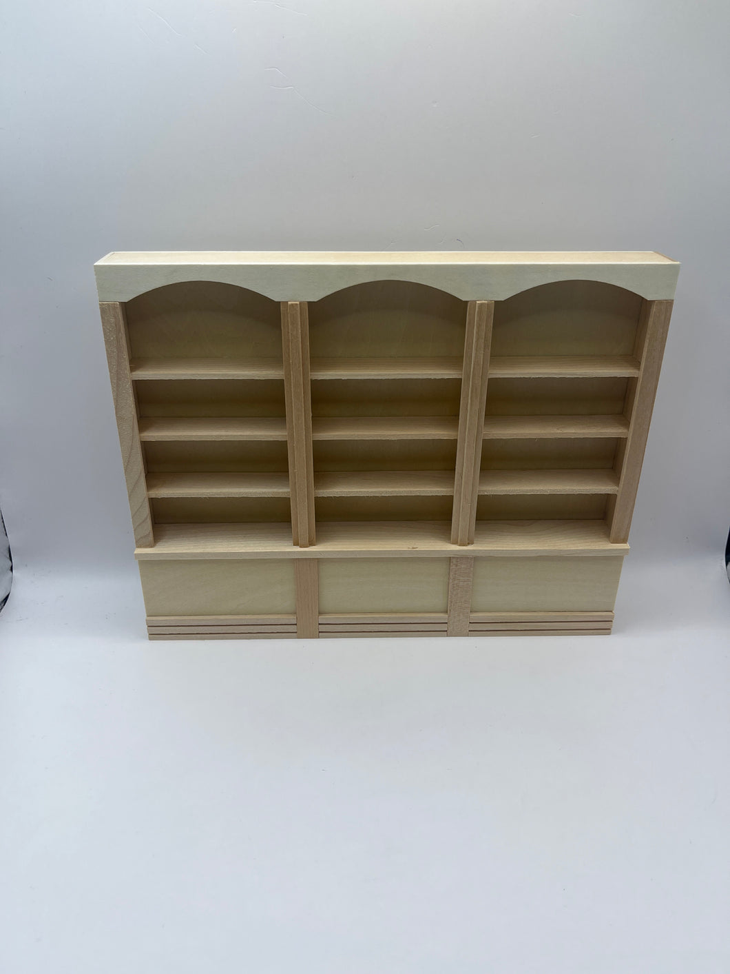 SH013 - Bare wood triple shop shelves