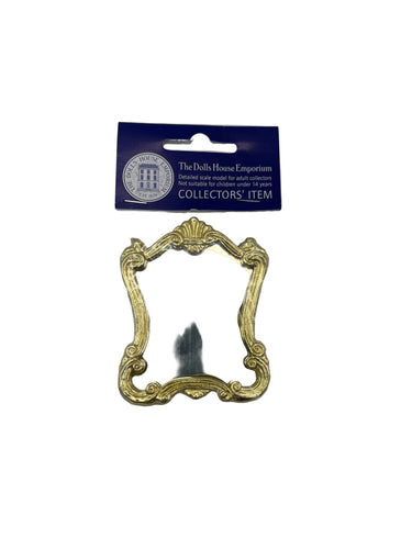 Gold shaped wall mirror