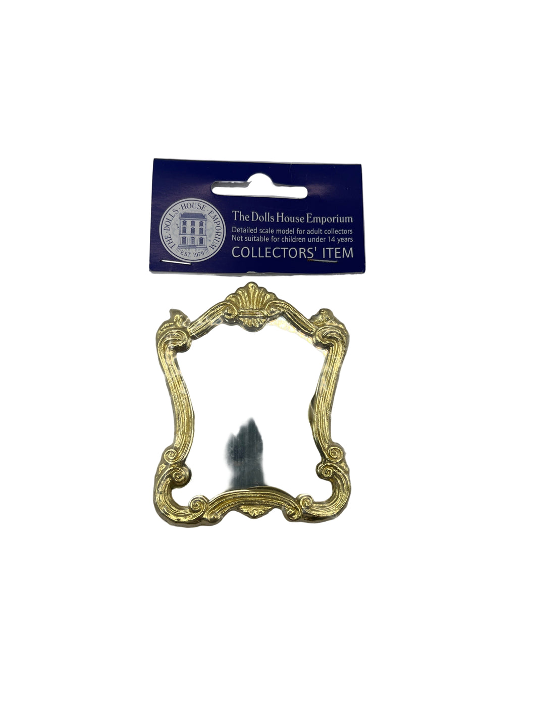 Gold shaped wall mirror