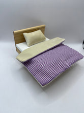 Load image into Gallery viewer, DF948 - Modern pine double bed with bedding