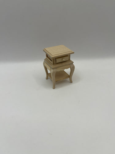 BEF221 - Bare wood French style bedside cabinet