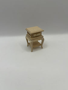 BEF221 - Bare wood French style bedside cabinet