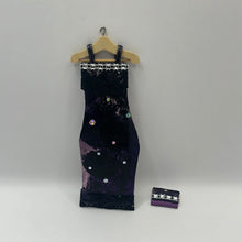 Load image into Gallery viewer, YD062 - Evening dress on hanger with matching clutch bag