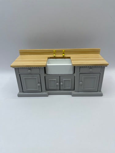 9335 - Contemporary grey Belfast sink unit