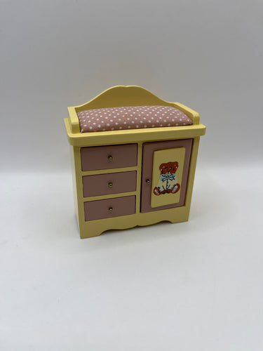 NUR027 - Pink and cream teddy tallboy