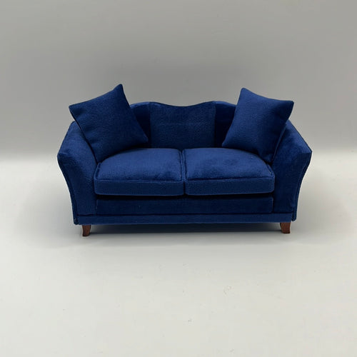 LOU121 - Royal blue modern sofa